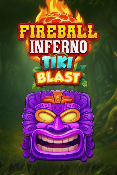 Omslag van de slot Fireball Inferno Tiki Blast in de Casinova Casino lobby